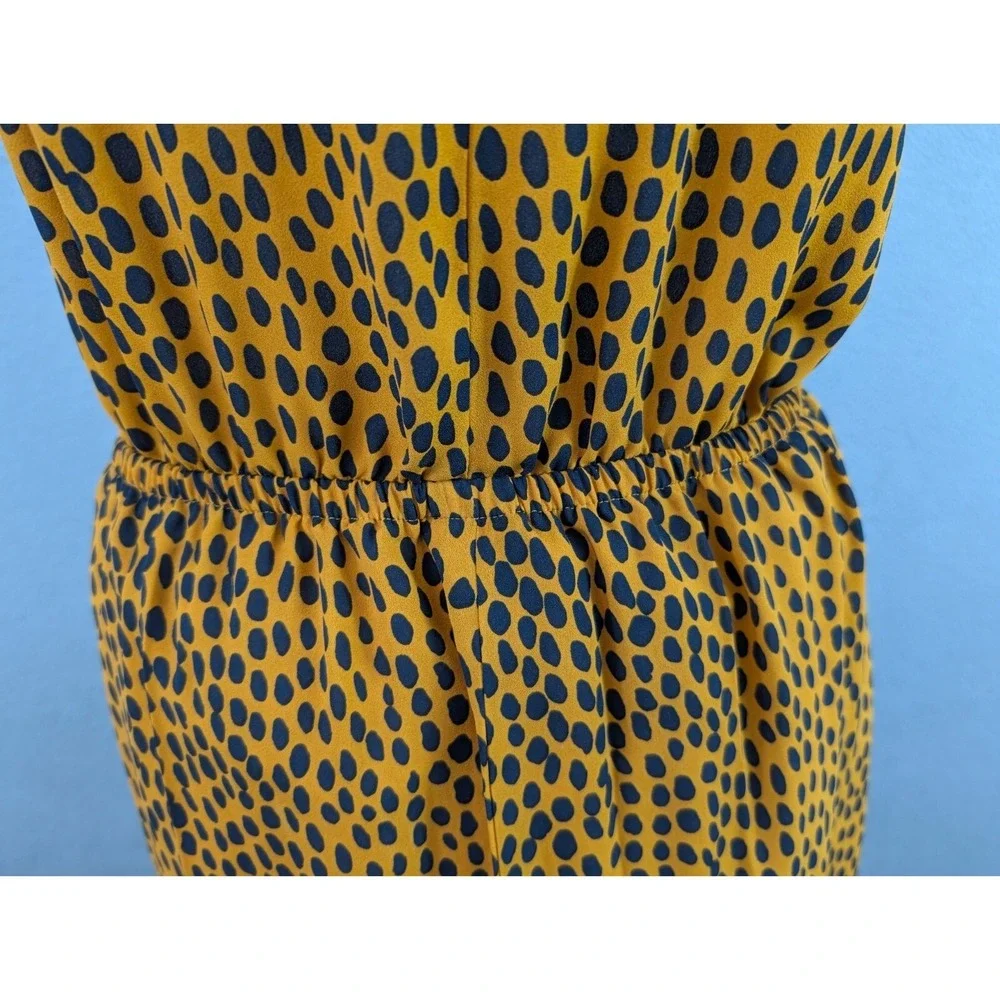 J. Crew Leopard Printed Maxi Dress Womens Size 8 Keyhole Boho Back Elastic Waist